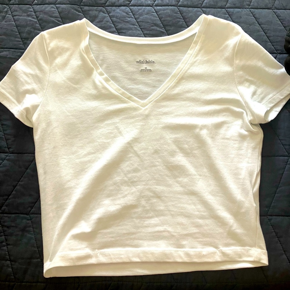 Wild Fable White crop tee
